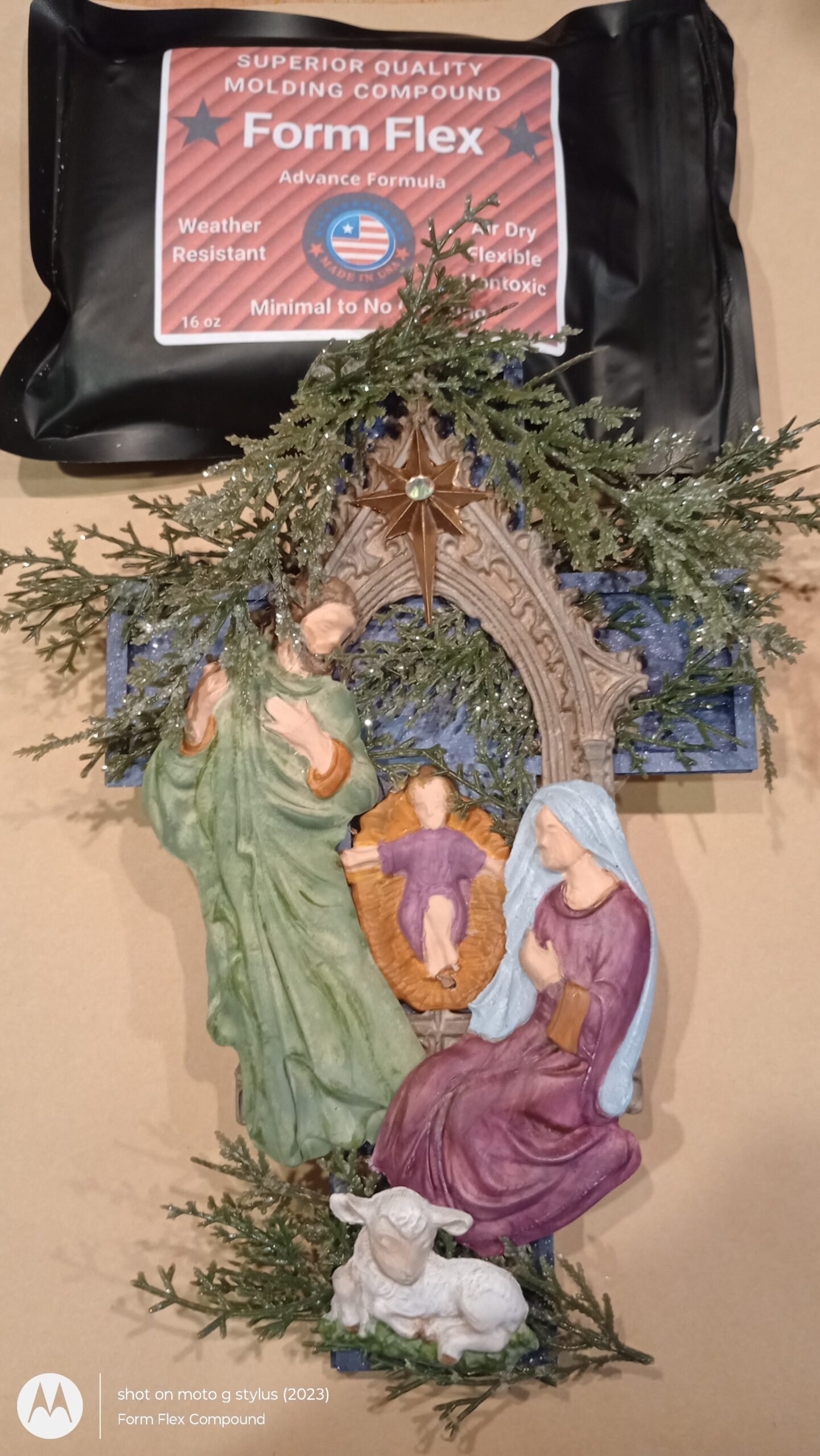 *LIMITED QUANTITY* Cross with Form Flex Compound castings and one bag of From Flex Compound